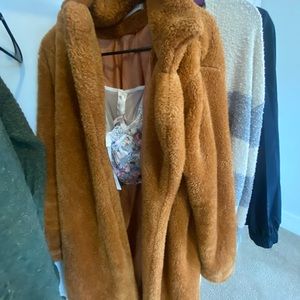 Long Faux Fur Jacket